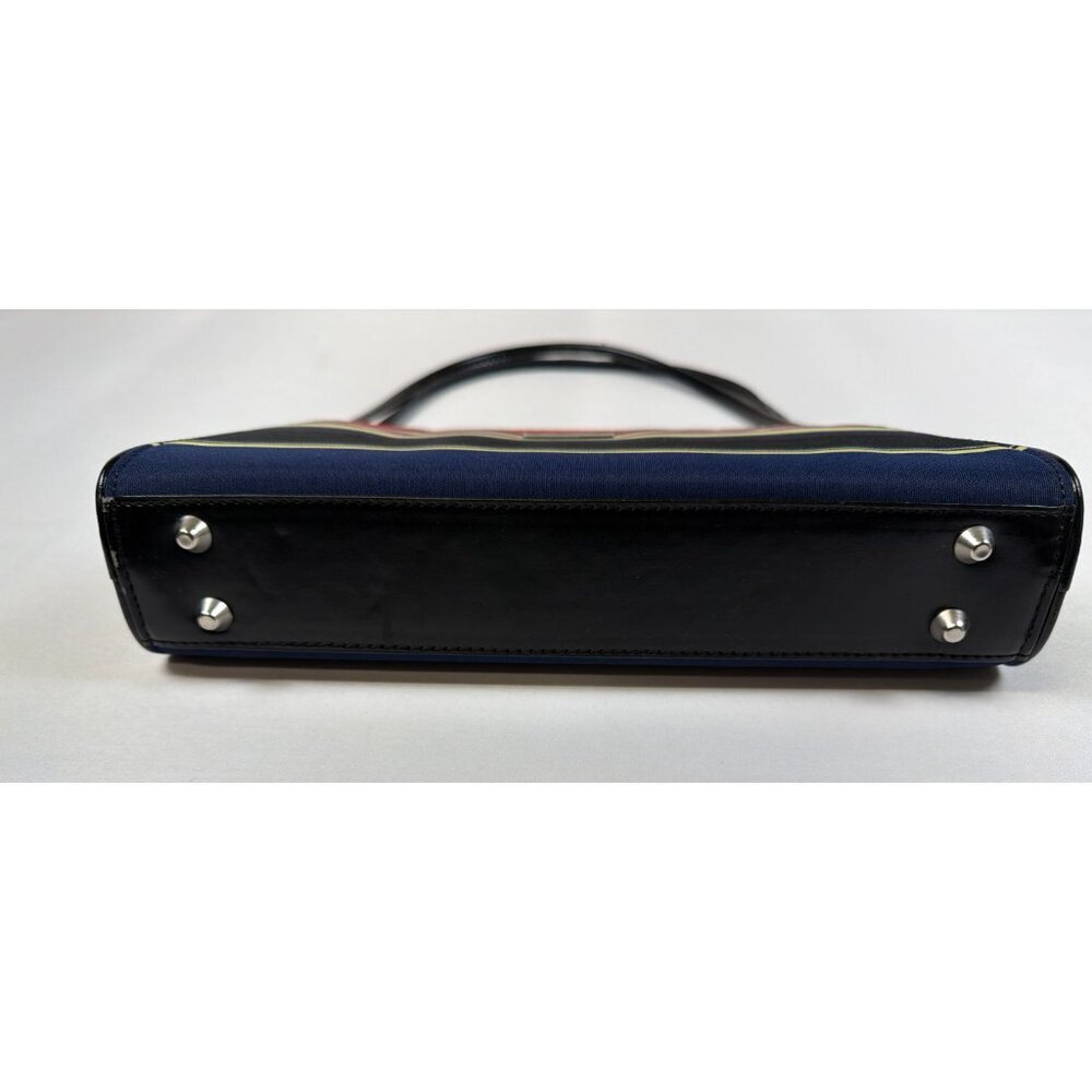 Kate Spade New York Canvas Stripe Small Shoulder Bag & Cosmetic Pouch Set Multi - Picture 5 of 9
